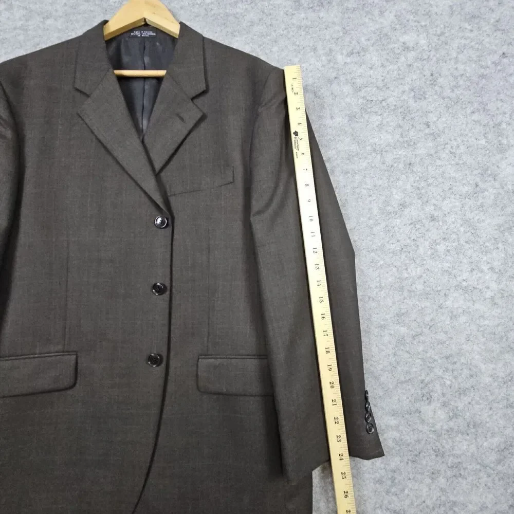 Jones New York Men's Blazer Brown Size S43 (44) Wool Cashmere‎ Blend 3 Button